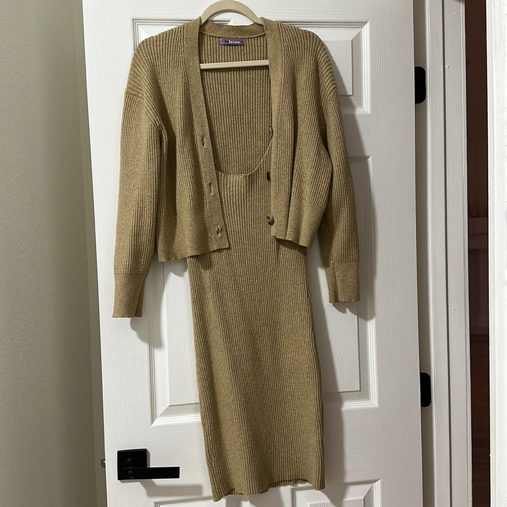 Two piece knit set